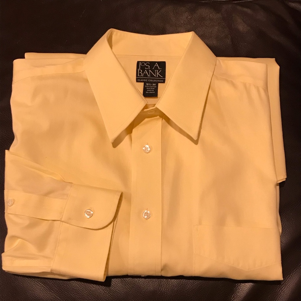 Jos. A. Bank Classic Collection Long Sleeve Button Down Shirt Size Neck 16 1/2